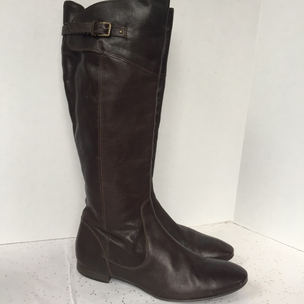 J. Crew Collection Brown Leather Riding Boot - 8M